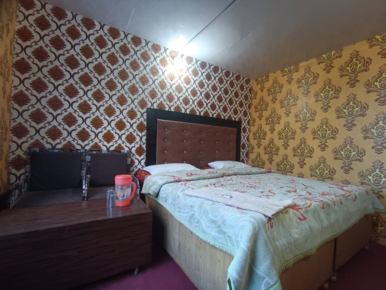 Double bed room interior